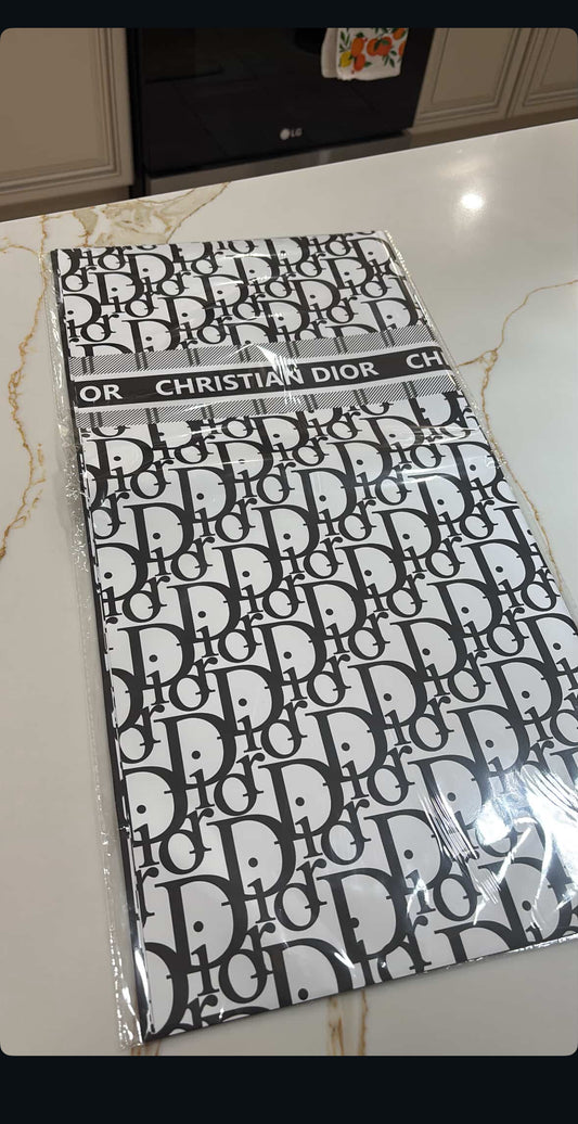 Black luxury floral wrap